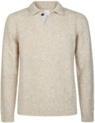 Eleventy Trui met ronde hals - Heren - Ronde hals truien - Beige - M - Truien & Vesten