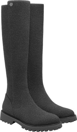 Vivaia Round-Toe Stretchy Wool Knee-High Boots in Rich Grey at Nordstrom, Size 10