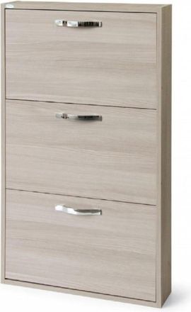 OEM Zapatero Slim En Madera De Melamina 3 Solapas Olmo 108x65x15 Cm