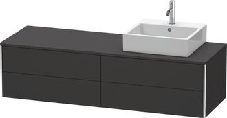Duravit Lavabo Consola Duravit Xsquare, Suspendido, 4 Cajones, Lavabo A