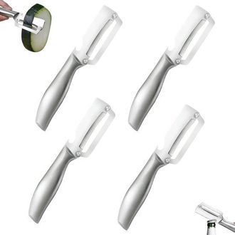 OEM Pelador De 3 Piezas, Pelador De Patatas De Acero Inoxidable Con Mango De Pl&aacute;stico, Pelador De Verduras Multifuncional 2 En 1 Y Abridor Botellas