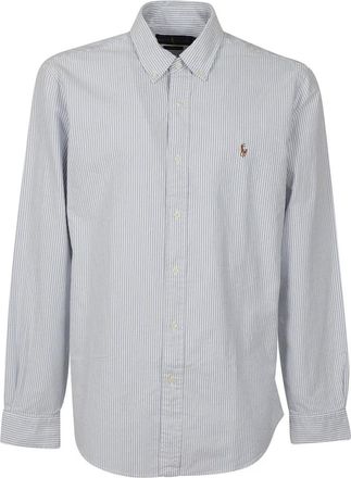 Ralph Lauren Sportshirt - Heren - Casual Overhemden - Blauw - S - Katoen - Overhemden