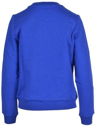 Love Moschino Womens Blue Cotton Sweatshirt Clothing