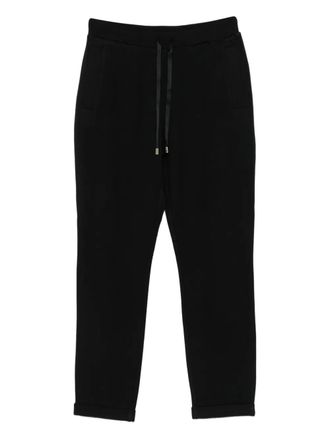 Liu Jo cuffed drawstring trousers - Black
