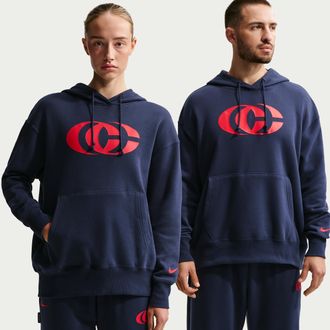 Nike Caitlin Clark Nike Womens Basketball Phoenix Fleece Pullover Hoodie in Blue | IQ5642-411