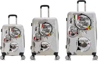 InUSA Inusa Prints Lightweight Hardside Spinner 3Pc Set