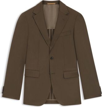 BOSS Regular-fit jacket in virgin and textured wool