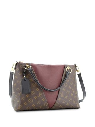Louis Vuitton V Tote Monogram Canvas and Leather MM shoulder bag - Bruin