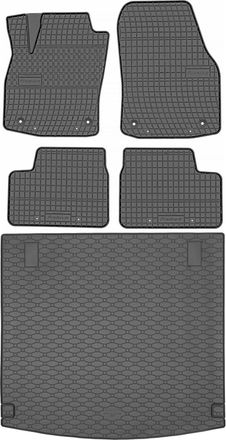 OEM Juego De Alfombrillas De Goma Para Coche Y Maletero Para Opel Astra Iii H Kombi (2004-2014)