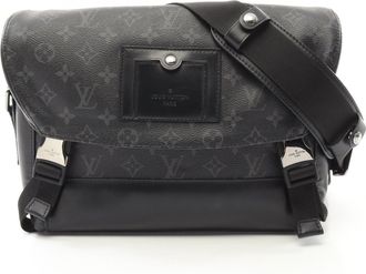 Louis Vuitton Monogram Eclipse Black Monogram Eclipse Leather Shoulder Bag (Pre-Owned)