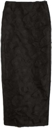 Max Mara Taillierter Midirock von Max Mara, verziert mit einer 3D-Jacquard-Textur