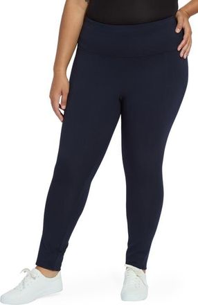 Lyss&eacute; Lyss&eacute; Center Seam Ponte Leggings in Midnight at Nordstrom, Size 2X