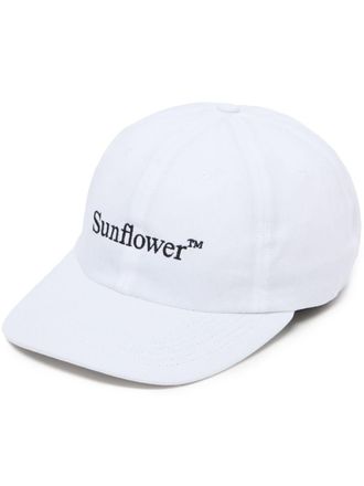 Sunflower Katoenen pet met geborduurd logo - Wit
