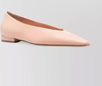 Lanvin leather pointed toe ballerina shoes
