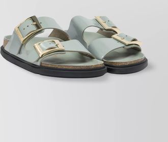 Birkenstock toe open rubber sole sandals