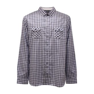 Paolo Pecora G041 Camicia A Quadretti Con Taschini - Heren - Casual Overhemden - Veelkleurig - 4XL - Katoen - Overhemden