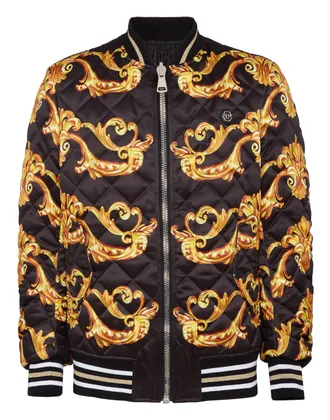 Philipp Plein REVERSIBLE BAROQUE SILK BOMBER
