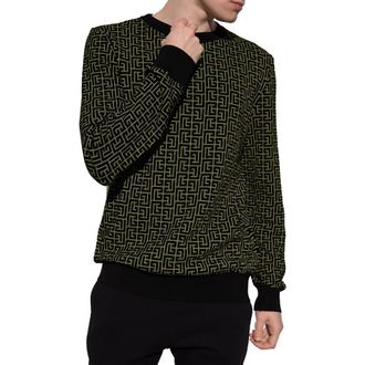 Balmain Labyrintprint Lange Mouwen