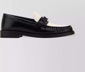 Jimmy Choo London contrast panel leather tassel loafers