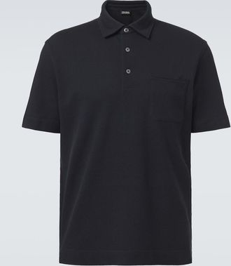 Ermenegildo Zegna Polo in piqu&eacute; di cotone