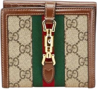 Gucci Pre-owned Wallets, female, Beige, Size: ONE SIZE Pre-owned Plastic wallets