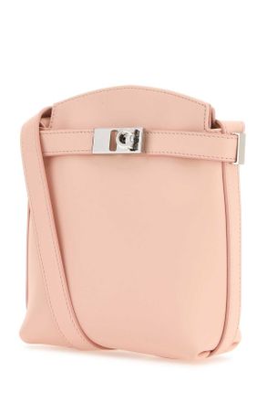 Ferragamo Gancini-Clasp Leather Phone Case - Pink