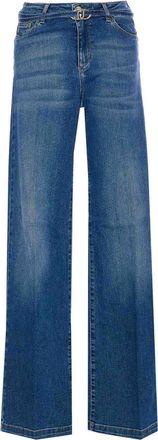 Liu Jo Long Stretch Jeans With Logo Belt