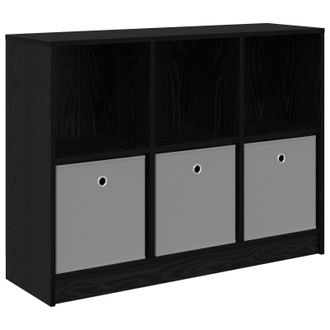 vidaXL Aparador Con Caj&oacute;n Roble Negro 102 X 32 X 73,5 Cm Vidaxl