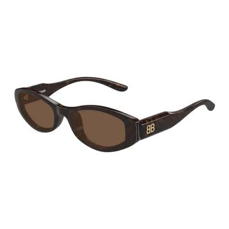 Balenciaga Bb0509S Zonnebril - Heren - Accessoires - Bruin - Maat: 53 MM Polyamide