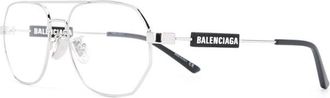 Balenciaga Bb 0117O 002 Optical Frame - unisex - Brillen - Grijs - 57 MM - Accessoires