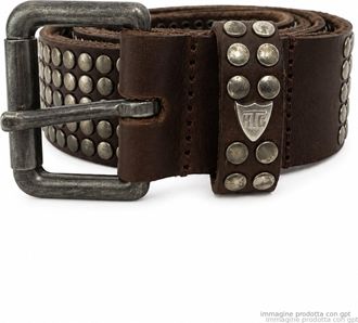 HTC Brown Studded Leather Belt