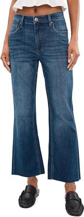 Kut from the Kloth Kelsey High-Rise Fab Ab Ankle Flare in Flourish Womens Jeans Flourish : 16 27.5, Denim