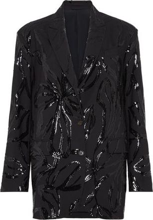 Brunello Cucinelli Blazer with dazzling floral embroidery in Black at Nordstrom, Size 38 It
