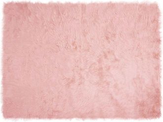 vidaXL Alfombra De Imitaci&oacute;n De Piel De Oveja Tafalla Rosa Vidaxl