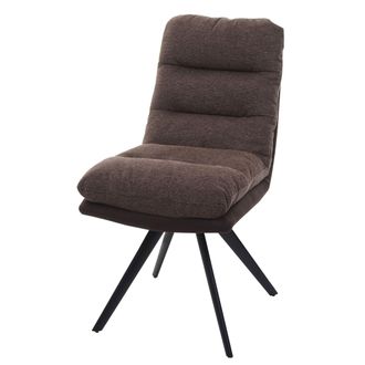 Hhg Silla De Comedor Hhg-847, Silla De Cocina Silla, Giratoria Auto Posici&oacute;n Tela/textil Mvg, Marr&oacute;n-marr&oacute;n Oscuro