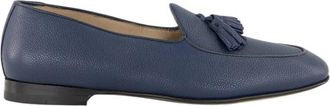Manolo Blahnik Lennox Tassel Loafers - Heren - Loafers - Blauw - 39 EU - Leer - Schoenen