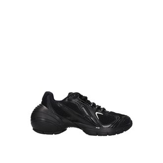 Givenchy Black Fabric Logo Trainers with Mid Heels