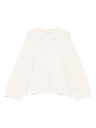 Soft Goat Knit chunky crewneck relaxed fit - women - Cashmere - L - Neutrals