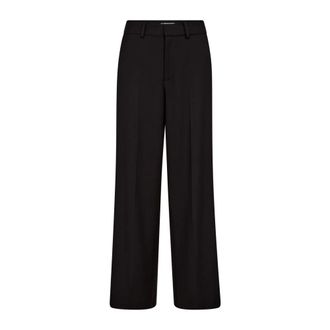 Co'Couture Broeken, Dames, Zwart, S, Leer, Matty CC Wave Seam Pant