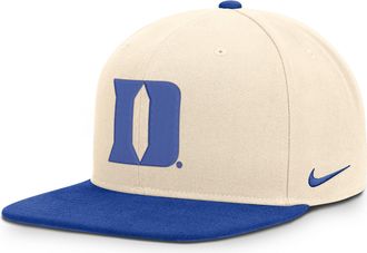 Nike Duke Campus Prep Nike Mens Dri-FIT College Adjustable Hat in Brown | NC120BP1DU-TRY