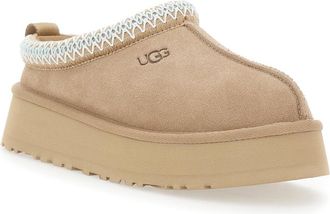 UGG Womens Sabot Tazz Suede Beige Leather Shoe