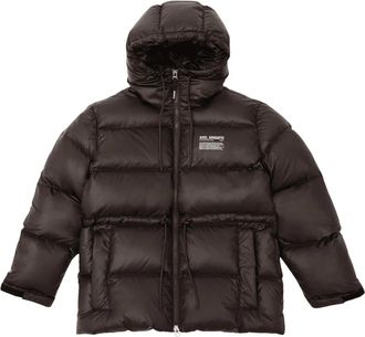 Axel Arigato Rhode Down Jacket - Dames - Gewatteerde jassen - Bruin - XL - Leer - Jassen