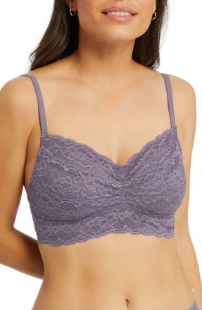 Montelle Intimates Lace Bralette in Purple Cloud at Nordstrom, Size 34G