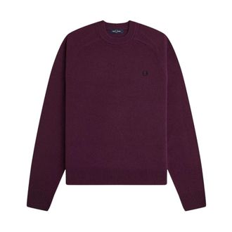 Fred Perry Maglione Girocollo - - Knitwear - Uomo - Viola - L