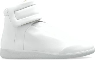 Maison Margiela Sportieve enkellaarzen - Dames - Sneakers - Wit - 39 1/2 EU - Leer - Schoenen