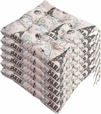 OEM Juego De 6 Cojines De Poli&eacute;ster De 40x40 Cm Para Sillas, Ideales Para Decoraci&oacute;n De Jard&iacute;n E Interiores - Otros