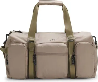 HUGO BOSS Holdall with silicone-print logo