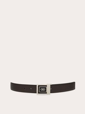 Ferragamo Uomo Cintura reversibile e regolabile Marrone