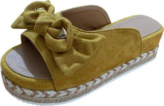 Generic Womens Summer Slippers with Footbed, Slippers Womens 42 Open Platform Non-Slip Slippers Open Toe Beach Shoes Weave Flat Sandals Breathable Beach Shoes