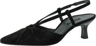 Paul Green Daria Slingback Kitten Heel Pointed Toe Pump in Black Suede at Nordstrom, Size 10.5Us